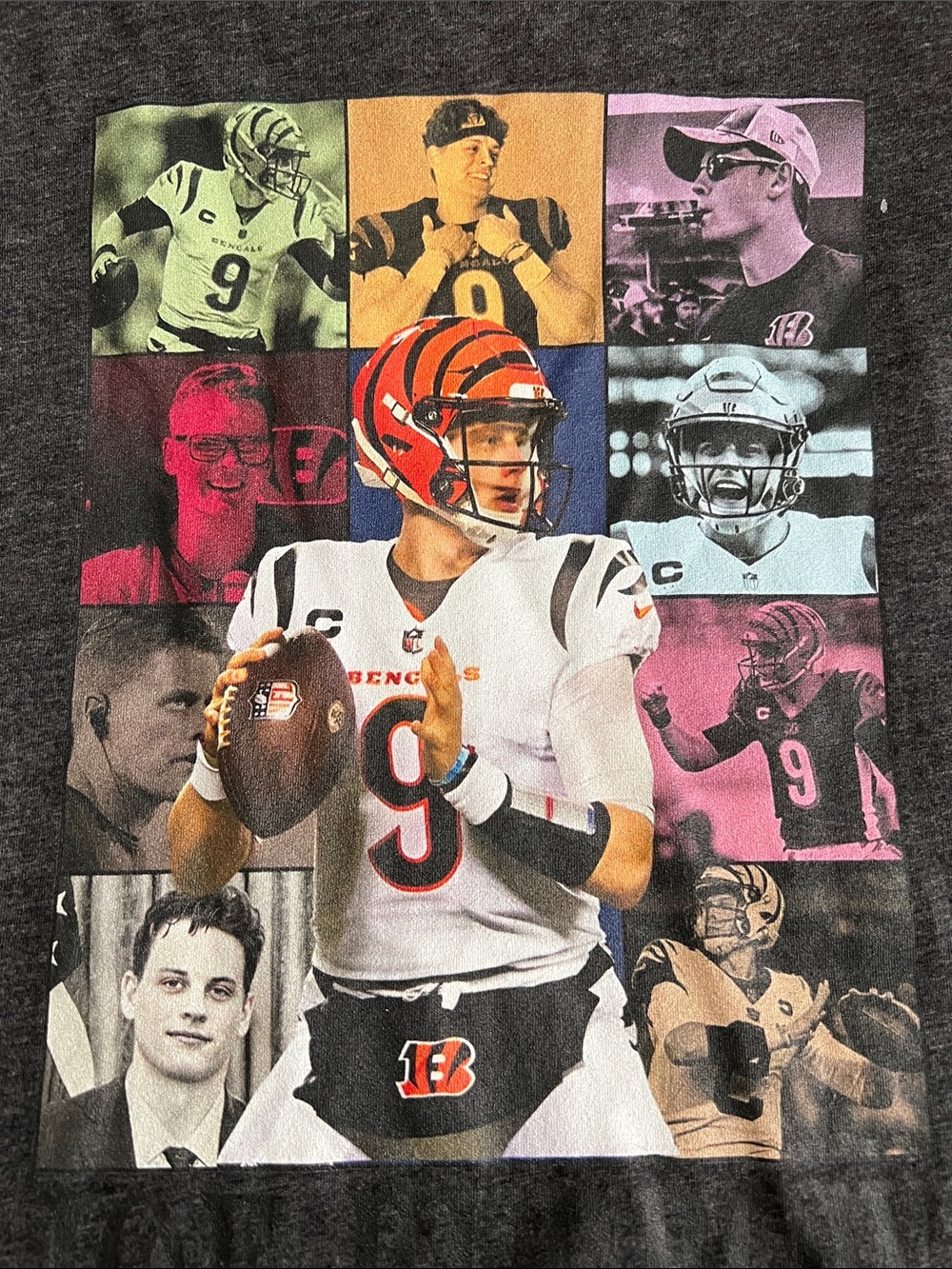 Joe Burrow Eras TShirt Gray Size Medium